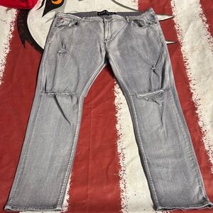 Spark Stylish Gray Distressed Men's Jeans